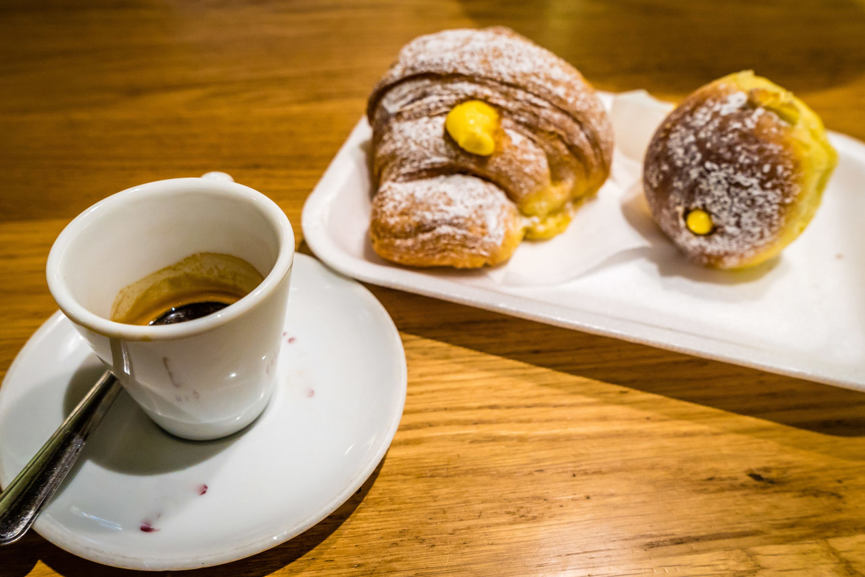 Espresso and cornetti